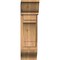 Ekena Millwork Merced Traditional Smooth Bracket w/ Offset Brace, Western Red Cedar, 7 1/2"W x 18"D x 26"H BKT0806X18X26MRC01SWR - alternate 3